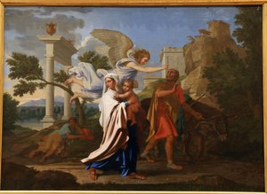 Flykten til Egypt, 1657 av Nicolas Poussin