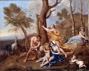 Jupiters pleie av Nicolas Poussin