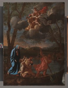The Retur of the Holy Family to Nazareth, ca. 1627 (olje på lerret) av Nicolas Poussin