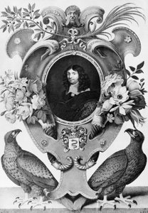 Portrett av Jean-Baptiste Colbert (1619-1683), fransk statsmann, gravering av Nicolas Robert (1614-1685) av Nicolas Robert