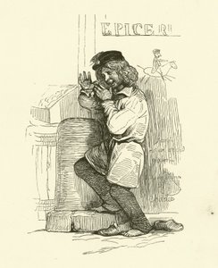 The Gamin (gravering) av Nicolas Toussaint (after) Charlet