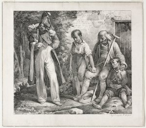 Ber om almisser av Nicolas Toussaint Charlet