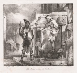 Litografiske skisser av Charlet: Form before Color , 1823. av Nicolas Toussaint Charlet