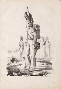 Militære kostymer: Infanteri Sargent av Nicolas Toussaint Charlet