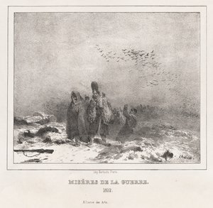 Moralsk og filosofisk alfabet for bruk av små og store barn: Miseries of War (1812) av Nicolas Toussaint Charlet