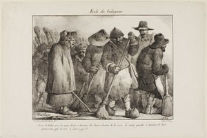 Skole for gatefeiere av Nicolas Toussaint Charlet