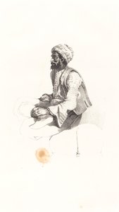 Sittende tyrker av Nicolas Toussaint Charlet