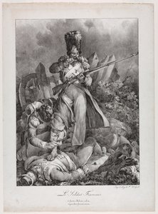 Den franske soldaten Den franske soldaten, 1818. av Nicolas Toussaint Charlet