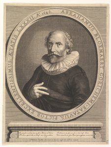 Portrett av Abraham Bloemaert, 1600-tallet. av Nicolas Visscher