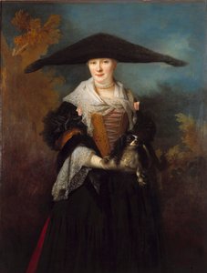Portrett av det vakre Strasbourg-maleriet av Nicolas de Largilliere (1656-1746) 1703 Strasbourg, Musee des Beaux Arts. av Nicolas de Largillière