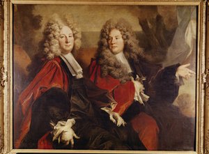 Portrett av Alderman Hugues Desnots og Alderman Bouhet, valgt i 1702 av Nicolas de Largillière