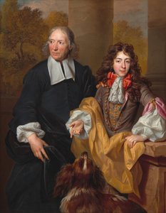 Portrett av en ung mann og hans lærer, 1685. av Nicolas de Largillière