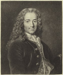 Voltaire (fotogravering) av Nicolas de Largillière