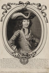 Gravert portrett av Louis, hertugen av Burgund (1682-1712)