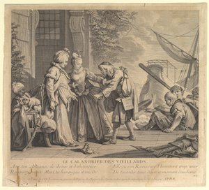 The Calendar of Old Men, fra Suite dEstampes Nouve..., 1700-tallet.