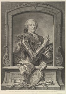 Portrett av Maréchal de Lowendal, 1700-tallet.