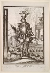Fantasifulle kostymer: Fyrverkeriprodusentens kostyme, ca. 1690.