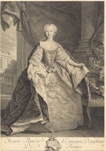 Marie Therese fra Spania, Dauphine fra Frankrike av Nicolas de Larmessin IV after Jean Baptiste Van Loo