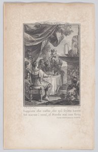 Canto 26, Stanza 39, fra Orlando Furioso, 1774., 1774. av Nicolas de Launay
