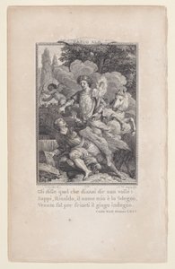 Canto 42, rom 64, fra Orlando Furioso, 1774., 1774.