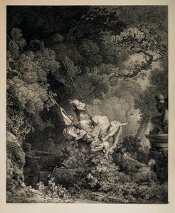 The Lucky Opportunities of a Swing, 1782. av Nicolas de Launay