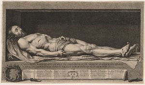 Kristi legeme i graven av Nicolas de Platte Montagne