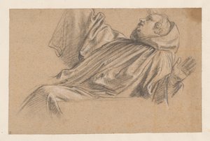 Studie for munken Placidus som ble reddet fra vannet av Nicolas de Plattemontagne