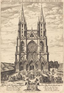 Fasaden til klosteret S. Nicaise de Reims av Nicolas de Son