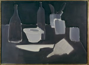 Stillleben, Grisaille von Nicolas de Staël
