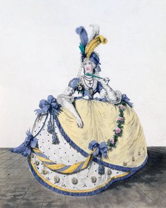 Hofkjole, fig. 106 fra 'The Gallery of Fashion', 1797