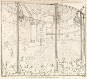 Innvendig utsikt over Drury Lane Theatre, London av Nicolaus von Heideloff
