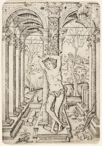 Sankt Sebastian av Nicoletto da Modena