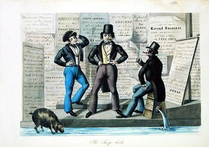 The Soap-lorks, ca. 1840 (akvarell på papir) av Nicolino Calyo