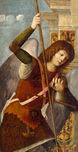 Triptykpanel med erkeengelen Michael, 1490-1500