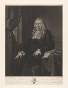 Portrett av Hendrik Danielsz. Hooft, borgermester i Amsterdam av Nicolo Schiavonetti