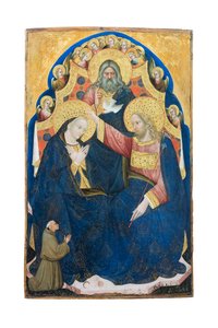 Kroning av jomfruen med giver av den franciskanske orden, Niccolo