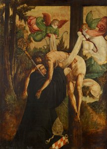 Visjon des hl. Bernhard av Niederösterreichischer Maler (Umkreis Meister von Pulkau)