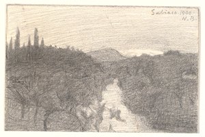 italiensk landskap av Niels Jakob Jakobsen Bjerre