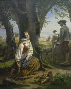 Kirsten Svendsdatter finner gullhornet på Gallehus 20. juli 1639