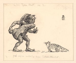 Illustrasjon for The Fat Cat av Niels Skovgaard