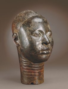Hode for en Oni, Ife, 1100- til 1400-tallet (sinkmessing)