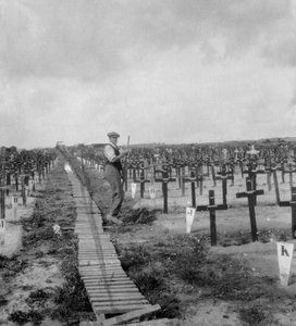 Hooge Crater Cemetery, nær Ypres, Belgia, første verdenskrig, c1917-c1918