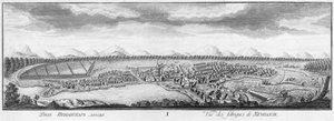 Utsikt over Nevyansk jernverk, 1769. av Nikita Fyodorovich Chelnakov