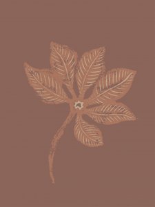 Teksturert botanisk blad av Nikita Jariwala