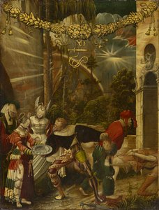 Halshuggingen av døperen Johannes, ca. 1517 (olje på furu) av Niklaus Manuel