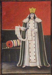 Raine Tamar (Thamar) de Georgie (Ga. 12-13) - Dronning Tamar Par Pirojmani (Pirojmanashvili), Nick (182-1918). Olje og papp, størrelse: 90x60