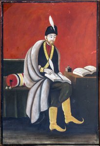 Shota Rustaveli (Rustveli) (1172-1216) av Pirosmani (Pirosmanashvili), Niko (1862-1918). Olje på papp, størrelse: 105x72