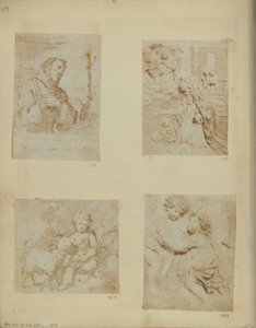 St. Francis. Fra en antatt unik etsning av Murillo av Nikolaas Henneman