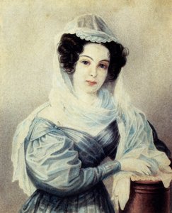 Portrett av Camilla Ivseva Le Danti: 1908-19, kone til desember Vasily Ivsev, 18