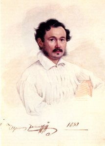 Portrett av Decembrist hertug Dmitry Shchepin-Rostovsky 1798-1858, 1839 av Nikolai Alexandrovich Bestuzhev